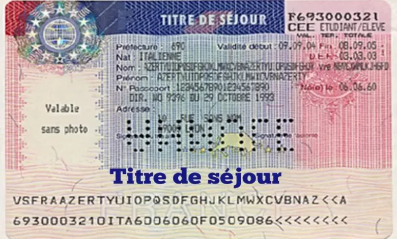 Titre de séjour